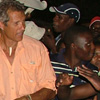 Andy enjoying locals company
